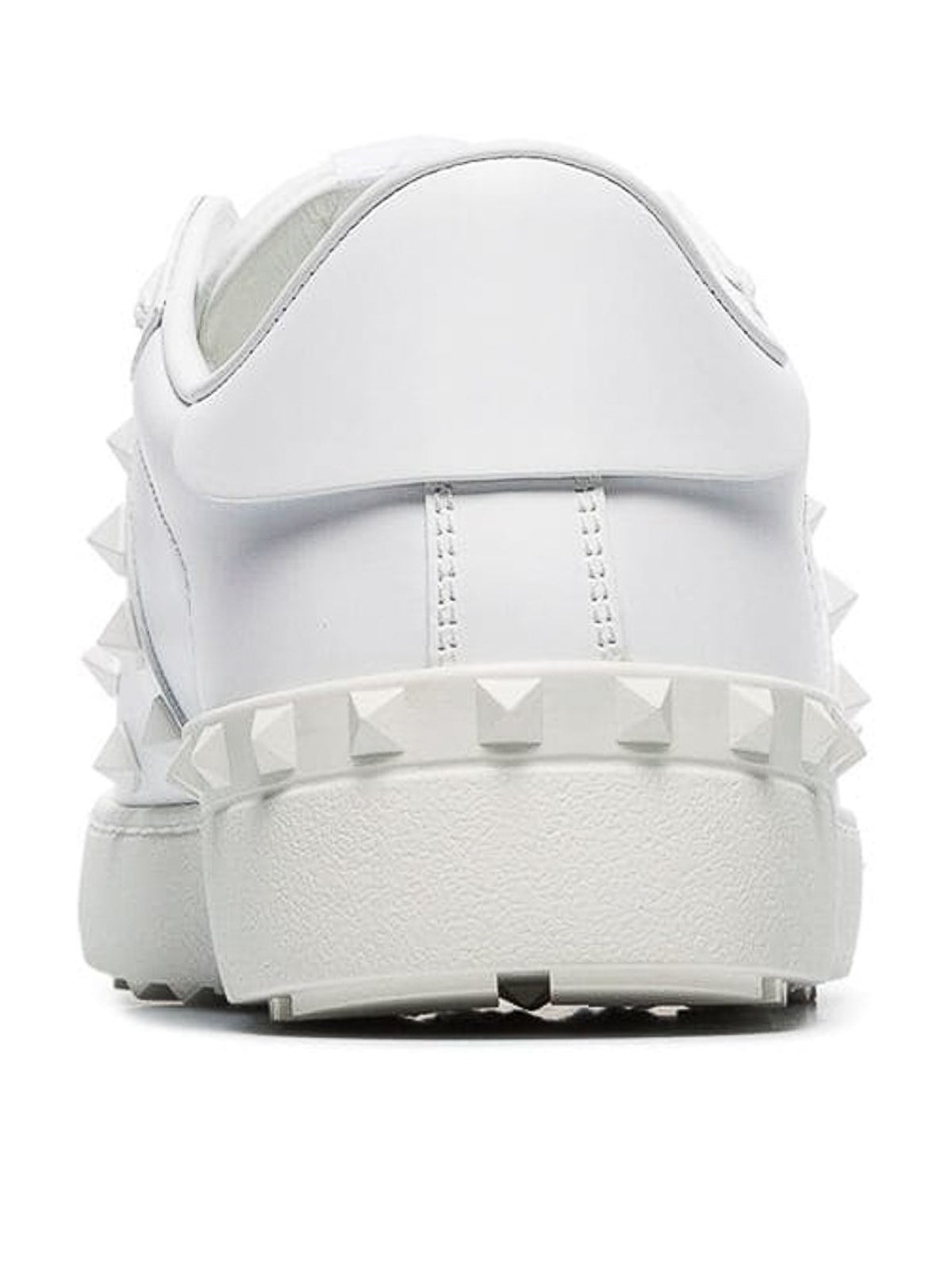 Valentino Garavani White In Calfskin Leather With White Tonal Studs Sneakers