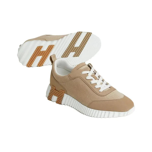 Hermès Bouncing Beige Argile Blanc Sneakers