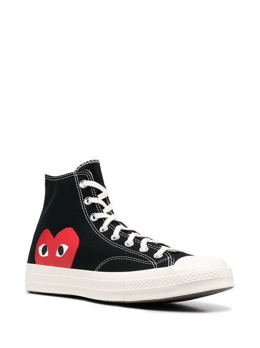 Converse x Comme Des Garçons Play Black high-top sneakers