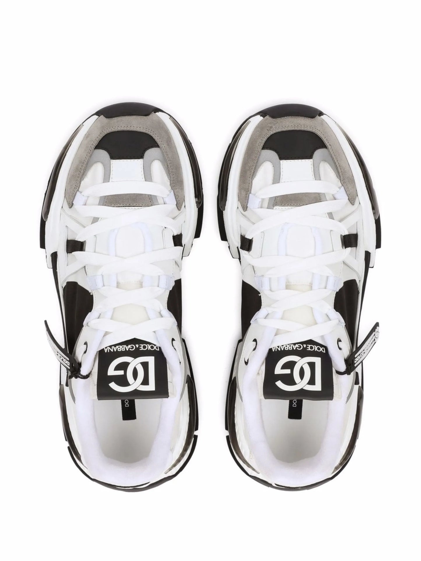 Dolce & Gabbana White Black Airmaster sneakers