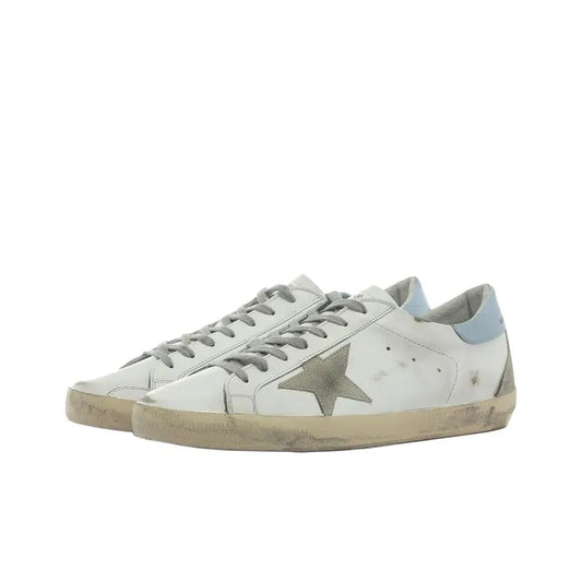 Golden Goose Super Star Nappa Star Blue tab heel Sneakers