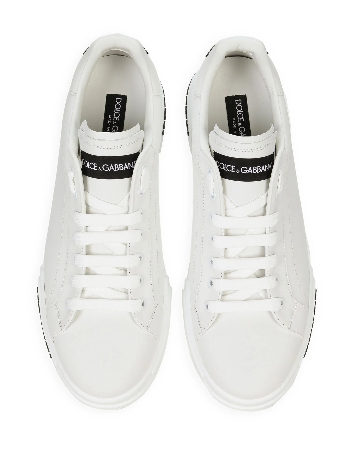 Dolce & Gabbana White logo-patch low-top sneakers