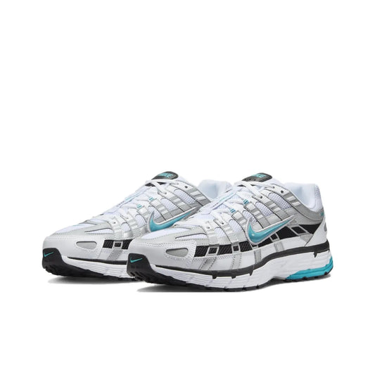Nike P 6000 Abrasion Resistant White Blue Sneakers