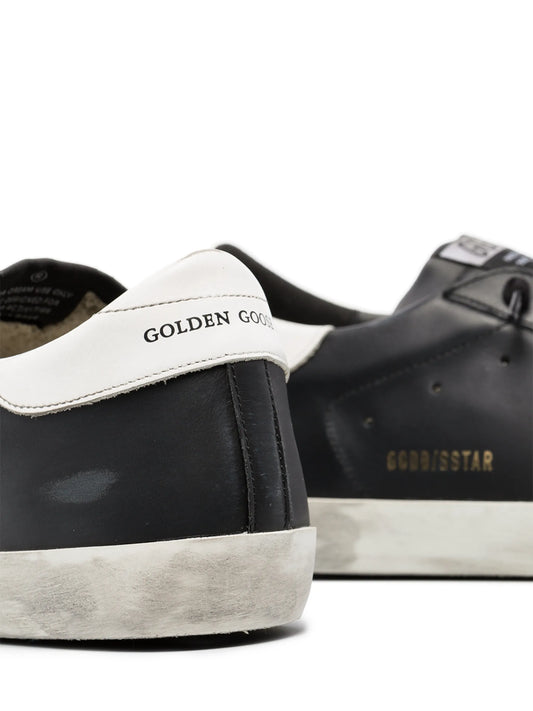 Golden Goose Super-Star Black with White suede star and heel tab Sneakers
