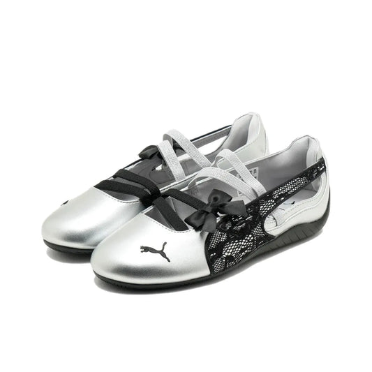 Puma Speedcat Ballet Lace Ribbon Sliver Sneakers