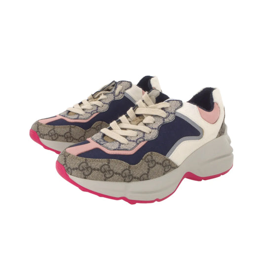 Gucci Rhyton White and Pink Sneakers
