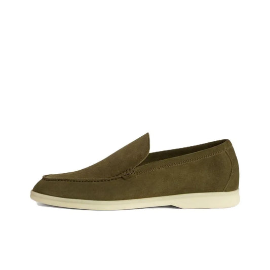 Loro Piana Summer Walk Loafer Verde Acqua Suede