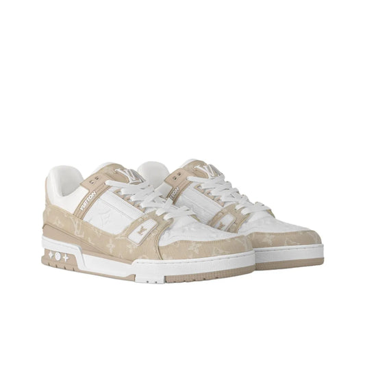 Louis Vuitton LV Monogram Beige Denim Sneaker