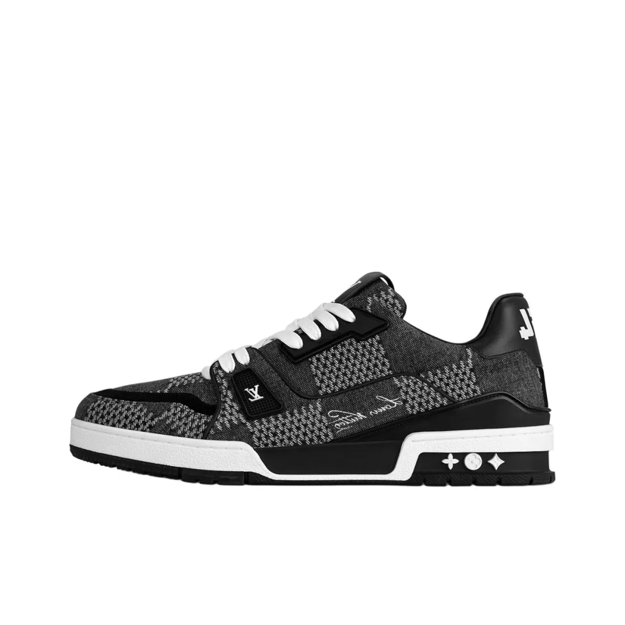 Louis Vuitton LV Trainer #54 Signature Black Damier 3D Denim Sneakers