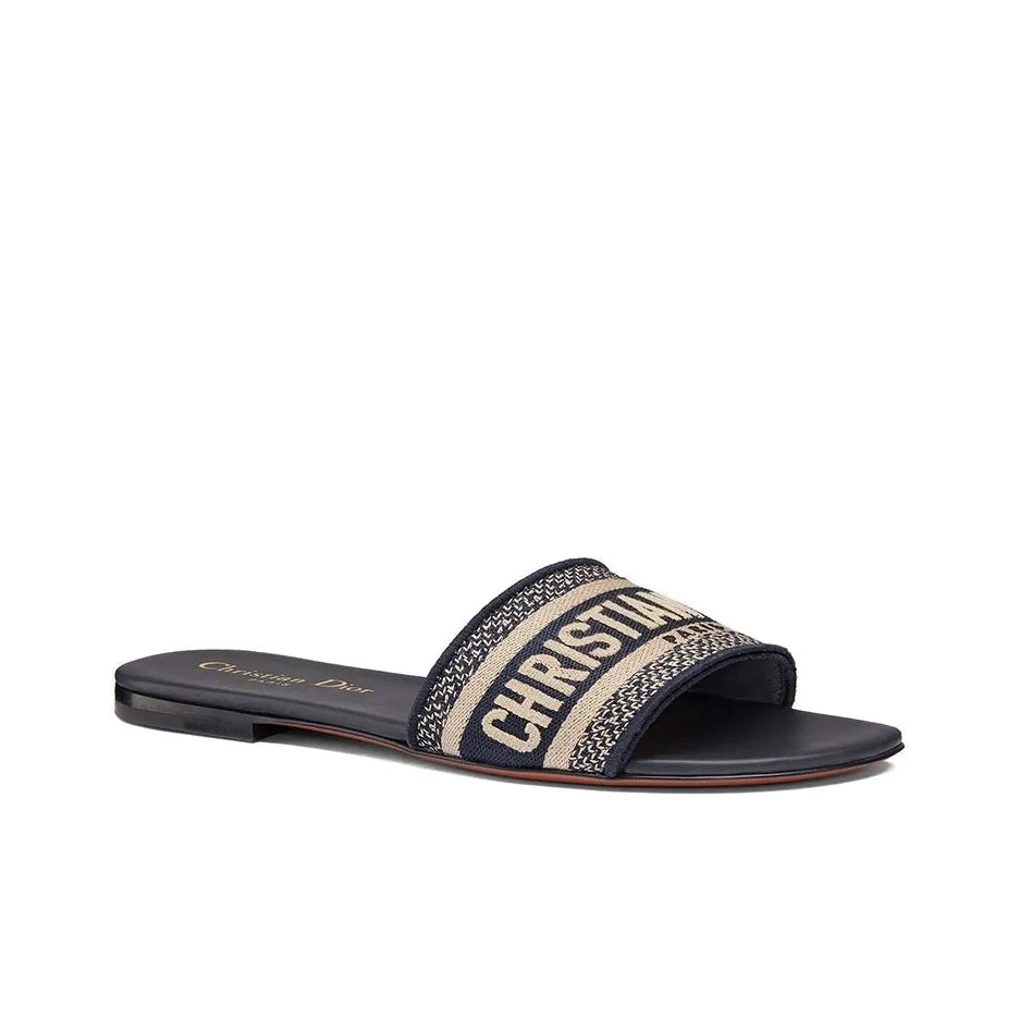 DIOR Dway Navy Blue Slides
