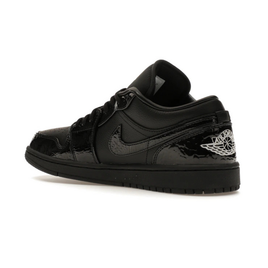 Air Jordan 1 Low Black Croc Sneakers