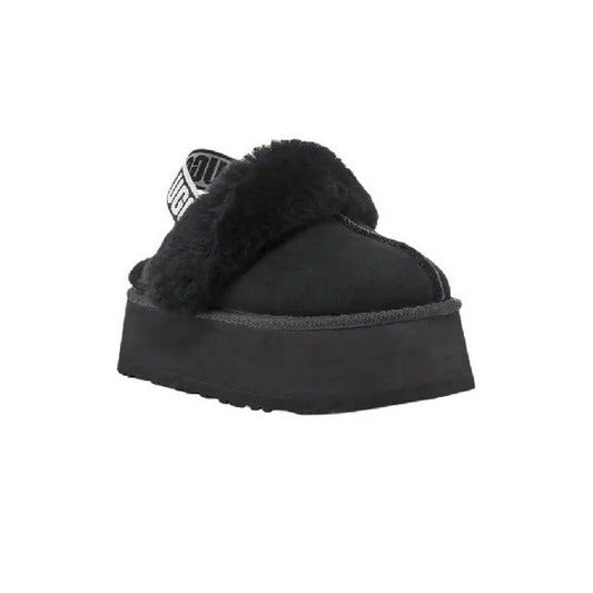 UGG Funkette Platform Black Kids Slipper