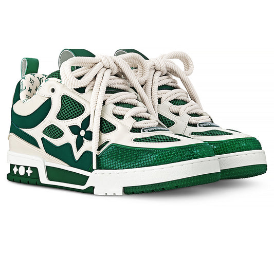 Louis Vuitton LV Skate Green White Sneakers