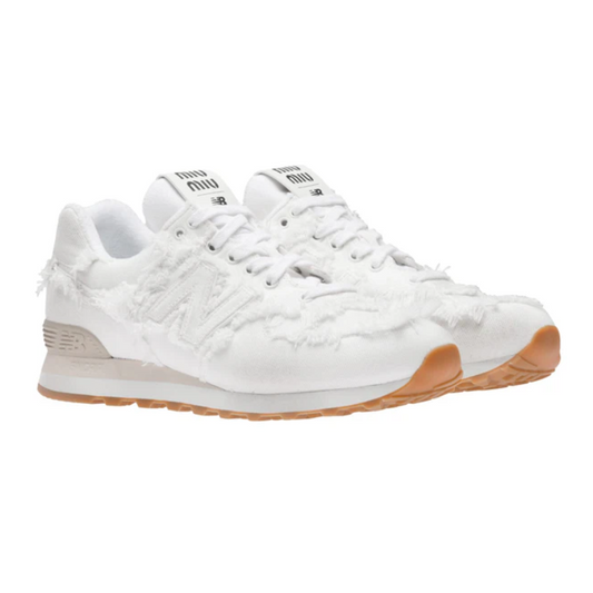 Miu Miu x New Balance 574 Denim White sneakers