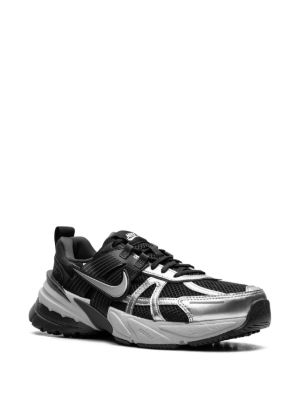 Nike V2K Run Black Metallic Silver sneakers