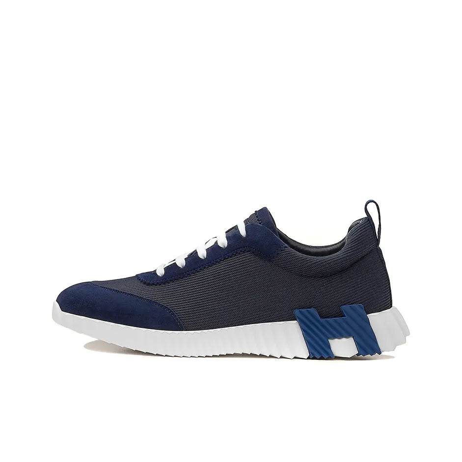 Hermès Bouncing Bleu Marine Blanc Sneakers