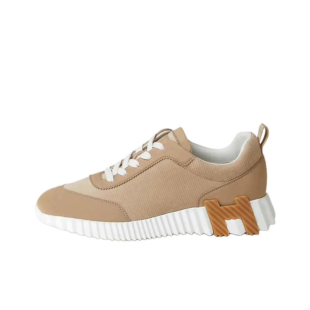Hermès Bouncing Beige Argile Blanc Sneakers