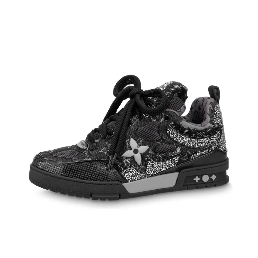 Louis Vuitton LV Skate Black Swarovski Monogran Sneaker