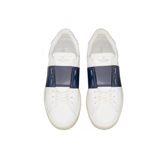 Valentino Garavani In Calfskin White Navy open sneakers