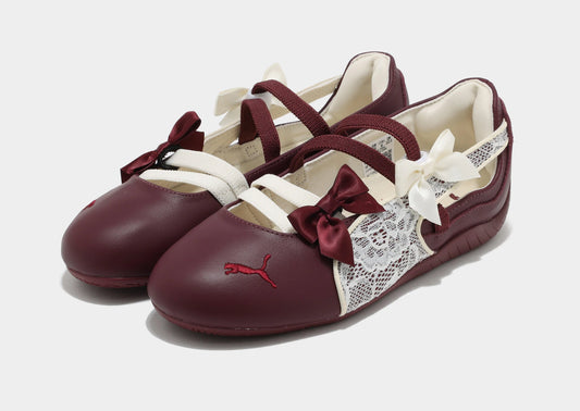 Puma Speedcat Ballet Lace Ribbon Maroon Sneakers