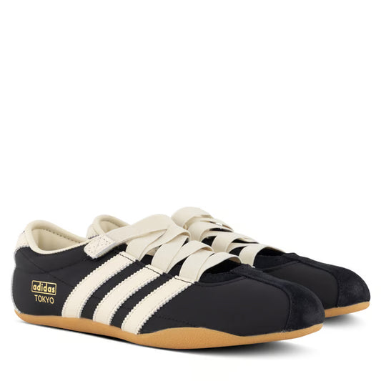 Adidas Tokyo Mary Jane Black White Gold Sneakers