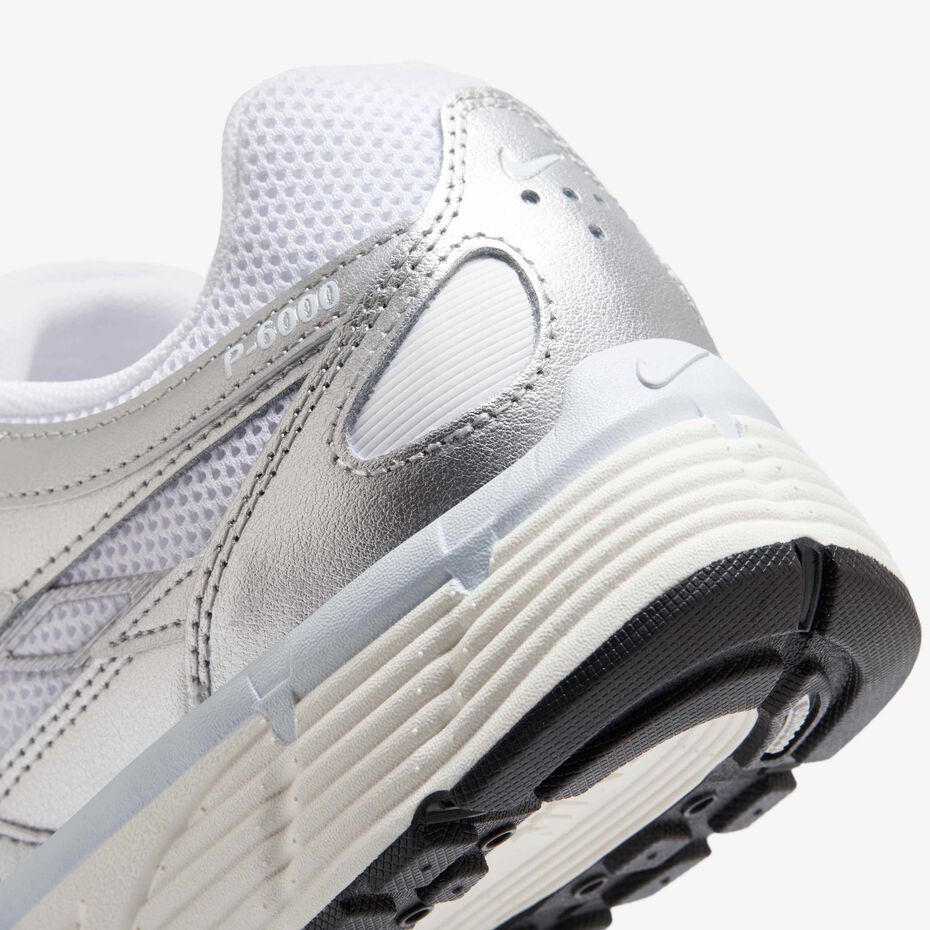 Nike P 6000 White Blue Tint Sail Metallic Silver