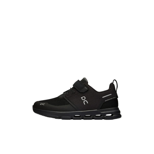 On Running Cloud Play All Black Kids Sneakers