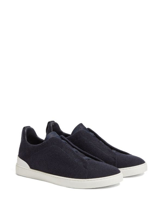 Zegna Triple Stitch Oasi sneakers navy blue