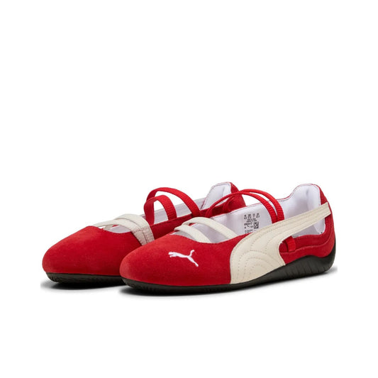 PUMA Speedcat Suede Ballet Flats Red