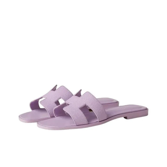 Hermès Oran sandal in Violet Amethyst