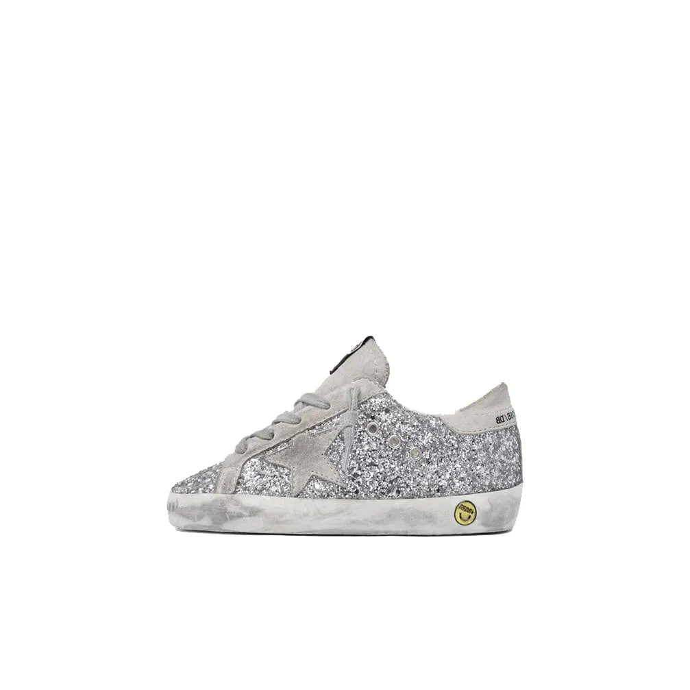 Golden Goose glitter Silver Kids Sneakers