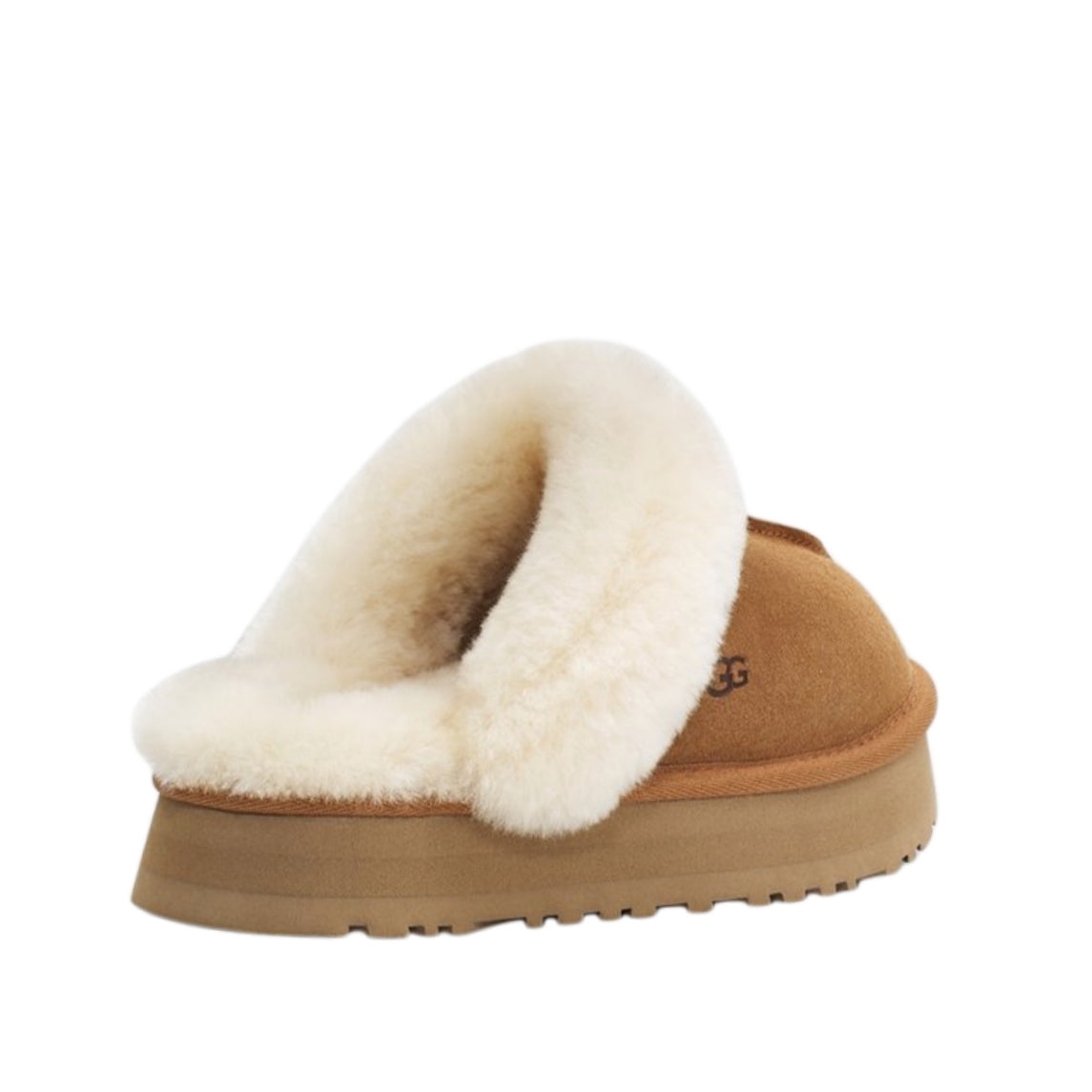 UGG Disquette Chestnut Slipper signature brown suede upper