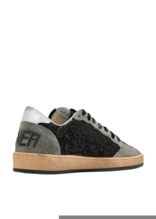 Golden Goose Ball Star Grey Black Gillter with White star Sneakers