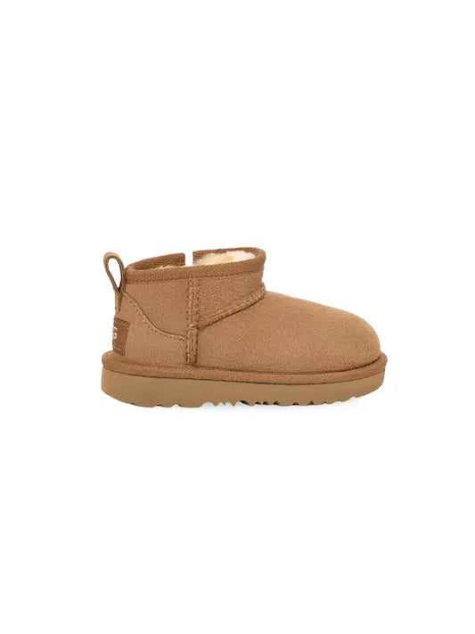UGG Kids Classic Ultra Mini boot Chestnut Brown Suede