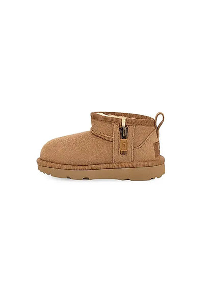 UGG Kids Classic Ultra Mini boot Chestnut Brown Suede