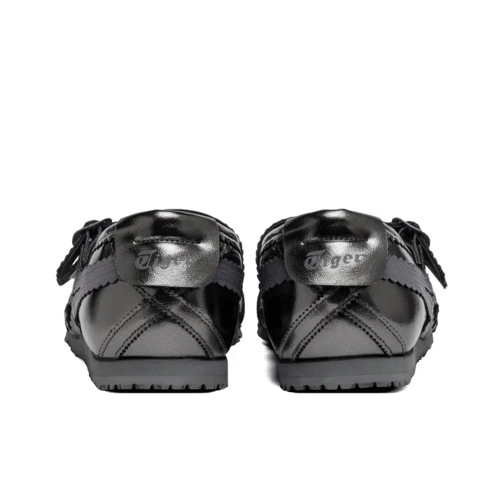 Onitsuka Tiger Mexico 66 Tgrs Mary Jane Silver Shiny black