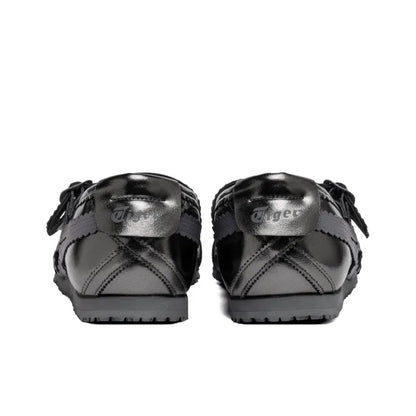 Onitsuka Tiger Mexico 66 Tgrs Mary Jane Silver Shiny black