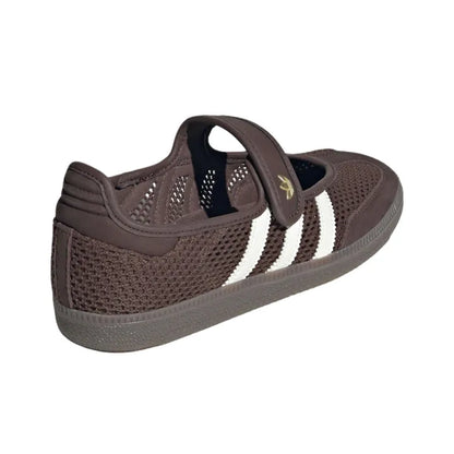 Adidas Samba Jane Mary Jane Shoes Brown Jade White