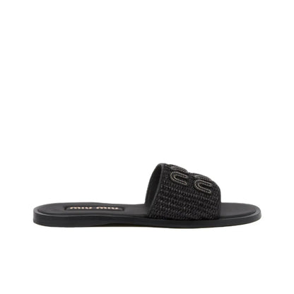 Miu Miu Black Flip-Flops_Unique Store