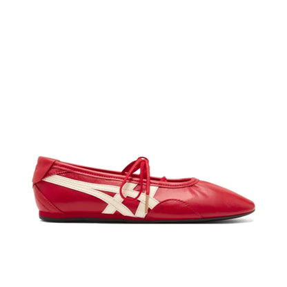 Onitsuka Tiger GYMNARINA Mary Jane Classic Red Cream White