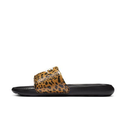 Nike Victori One Print Slides Black White Leopard Animal Print