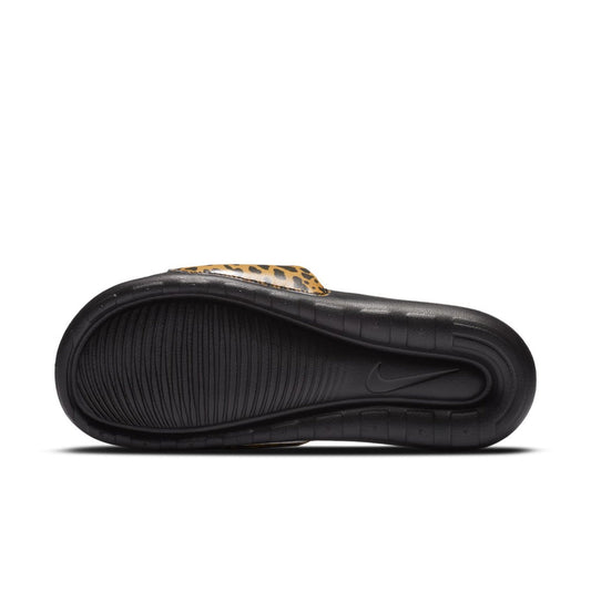 Nike Victori One Print Slides Black White Leopard Animal Print