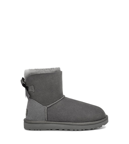 UGG Toddlers Grey Mini Bailey Bow II Boot Kids