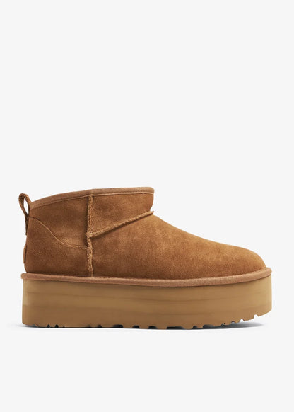 UGG Classic Ultra Mini Platform Brown kids boots