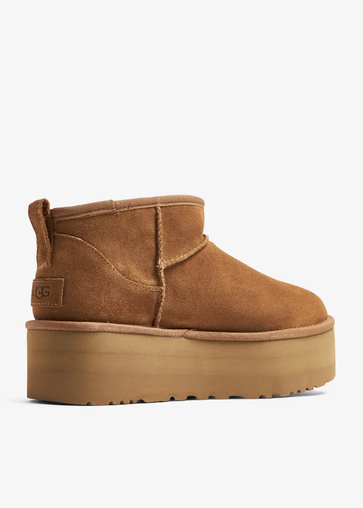 UGG Classic Ultra Mini Platform Brown kids boots