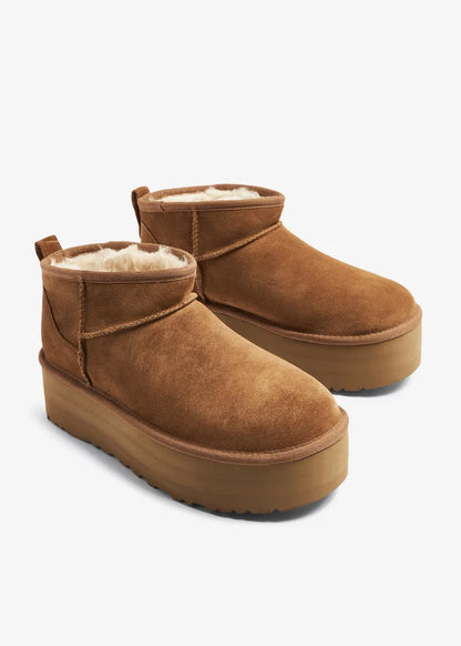 UGG Classic Ultra Mini Platform Brown kids boots