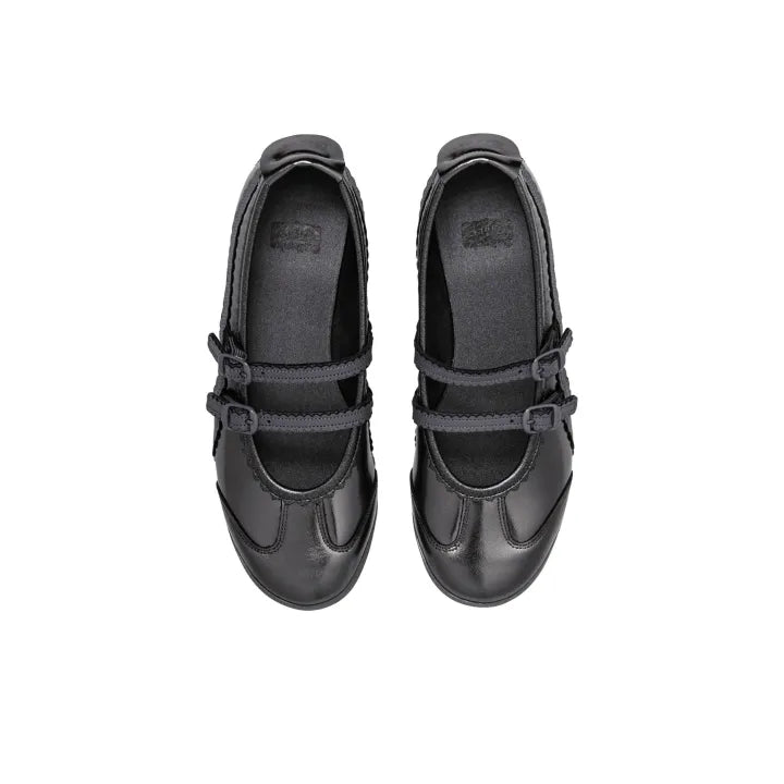 Onitsuka Tiger Mexico 66 Tgrs Mary Jane Silver Shiny black