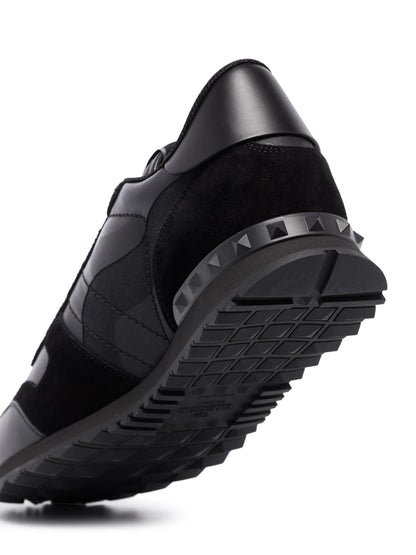 Valentino Garavani Rockrunner Black camouflage sneakers