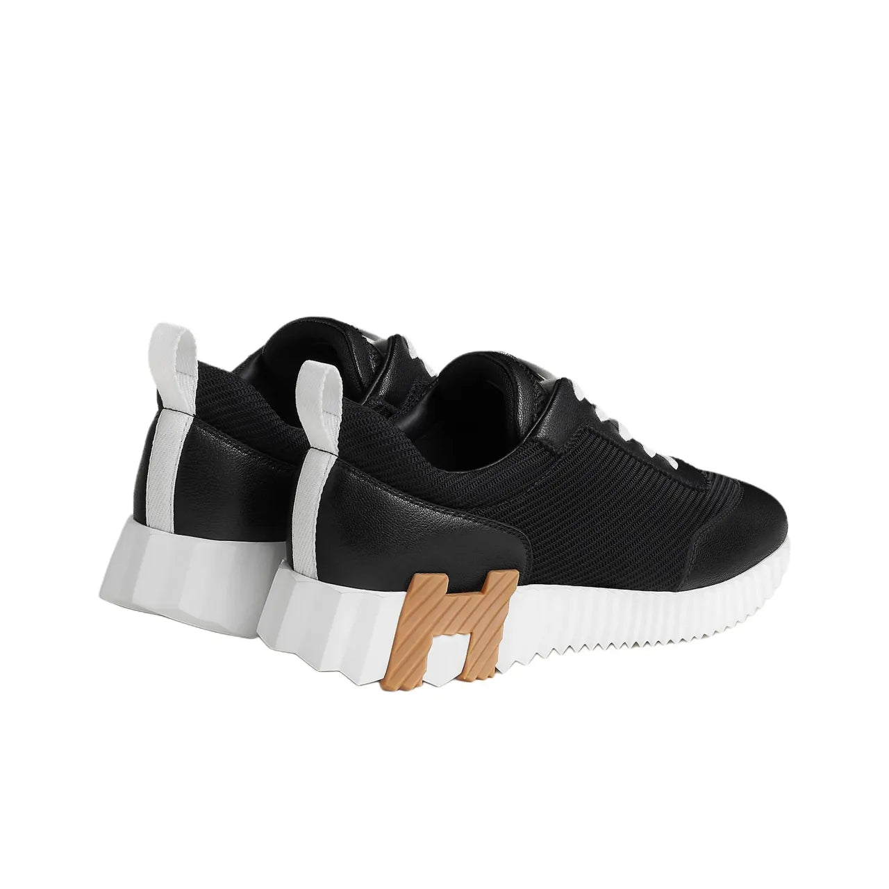 Hermès Bouncing Noir Blanc Étoupe Sneakers