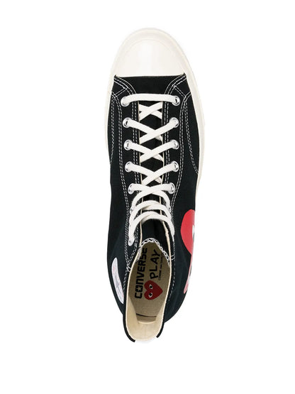 Converse x Comme Des Garçons Play Black high-top sneakers